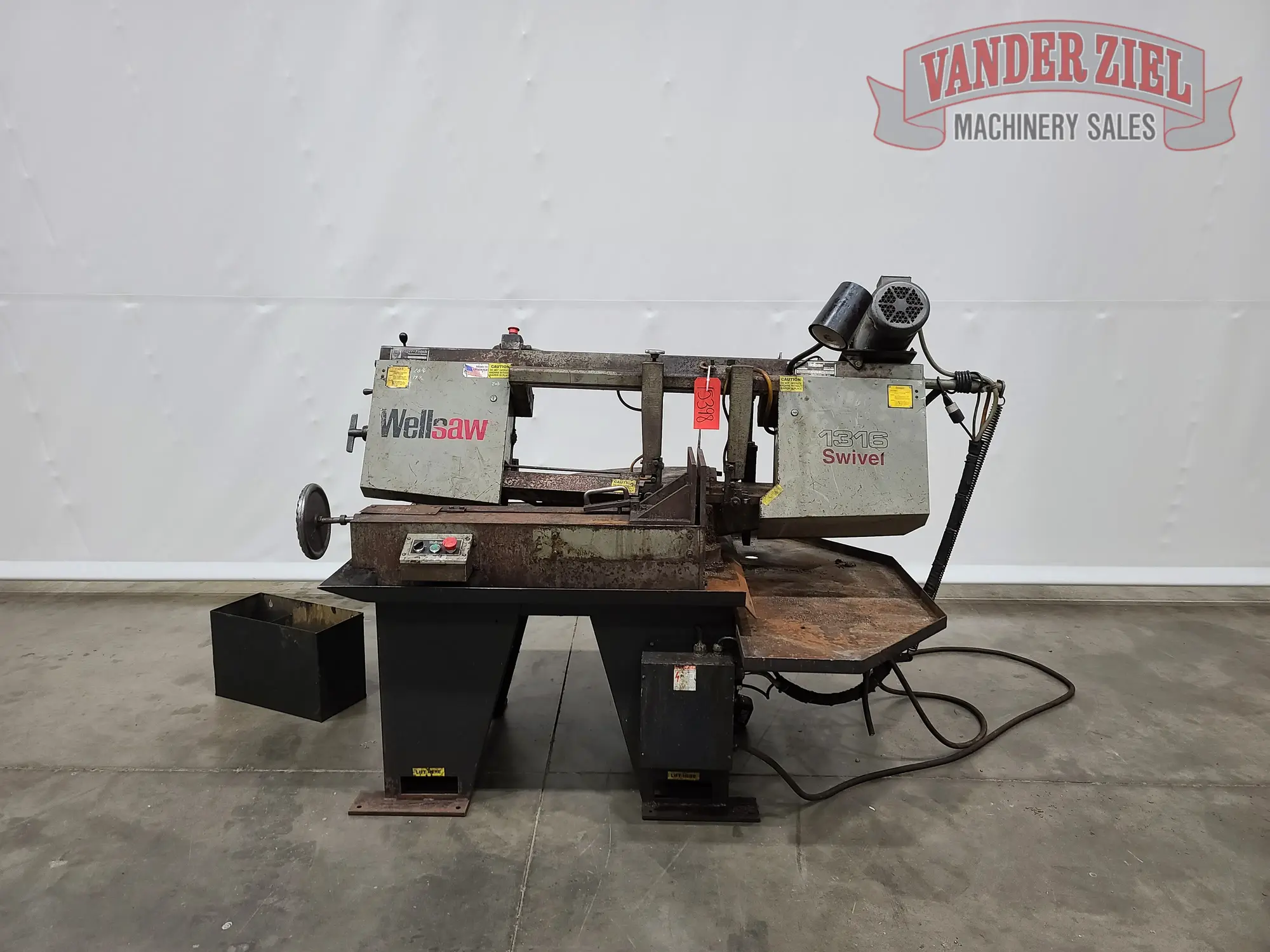Used WELLSAW 1316S Horizontal Band Saws Michigan US | Vander Ziel Machinery Sales #480509