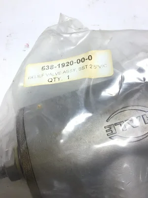 Hale 10905 17-APR-13/538-1920-00-0 Relief Valve Assembly SST .5″VIC