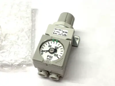 USED SMC COMPACT MANIFOLD REGULATOR