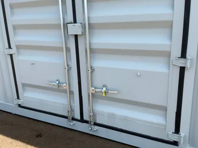 2026 40’L x 8’W x 9’ 6”T High Cube Shipping/Ground Container, swing doors on one end and four sets o...