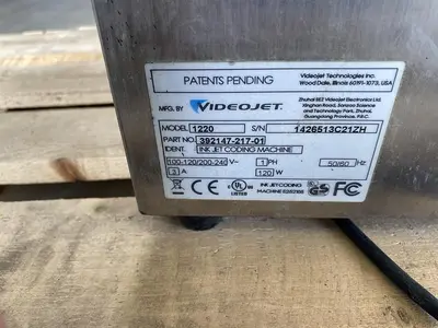 Used VIDEOJET 1220 Ink Jet Coders & Printers North Carolina US | DH Griffin Used Equipment #1383650