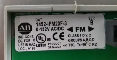 Allen Bradley 1492-IFM20F-3 / B Interface Module Loc3C22