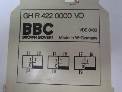 BBC Brown Boveri GH R 422 0000 VO Output card sigma-tronic b logic unit block