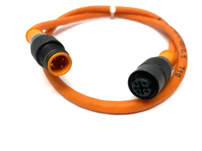 USED LUMBERG AUTOMATION DOUBLE ENDED IO-LINK CABLE M12 4-PIN