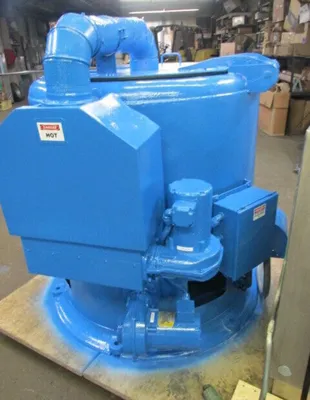 Barrett 1100-DS carrier type high volume parts dryer, SS.
