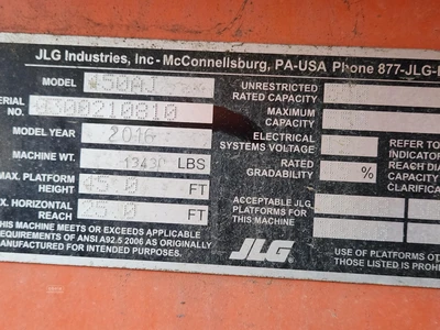 Used 2016 JLG 450AJ II Articulating Boom Lifts | Abele Tractor #1342981