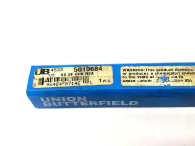 Used Union Butterfield Bright Coated High Speed Steel Chucking Reamer, 1/2" D Reamers Michigan US | Maverick Industrial Sales #1402085