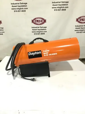 Dayton 3VE57 Propane Forced Air Heater 70K-100K BTU 0.8A 35CFM