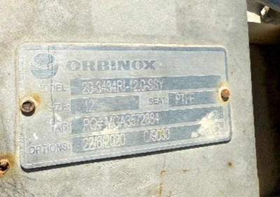 Used 2020 ORBINOX 20-3434RI-12-SSY Valves/Fittings Alberta CA | Solutions 4 Manufacturing #1382868