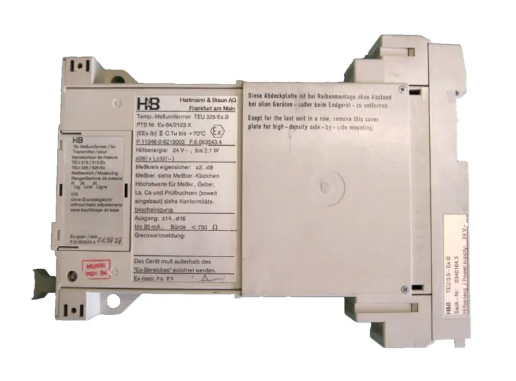 Used Hartmann & Braun TEU 3.5-ExB Misc Electrical & Power Parts New Hampshire US | Bitter End Trading #1125489