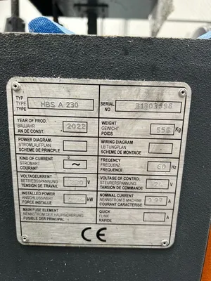 2022 KAAST MACHINE TOOLS HBS A 230 Horizontal Band Saws | Machinery Resources International (5)