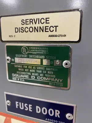| Square D QED 2 4000A Power Deadfront Switchboard SLB 3413-ST -See Description - Used