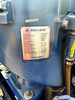 Alfa-Laval LOPX 705 SFD-34 lube oil clarifier skid, SS.