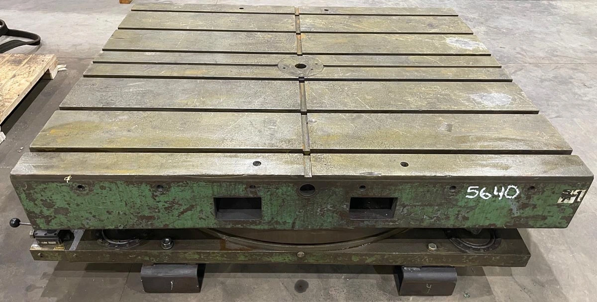 60″ X 72″ GIDDINGS & LEWIS AIRLIFT ROTARY INDEX TABLE