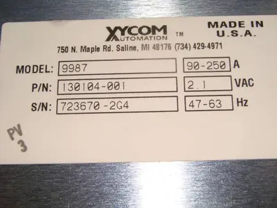 USED XYCOM 9987