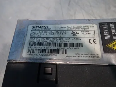 USED SIEMENS 6SL32101KE143UP1