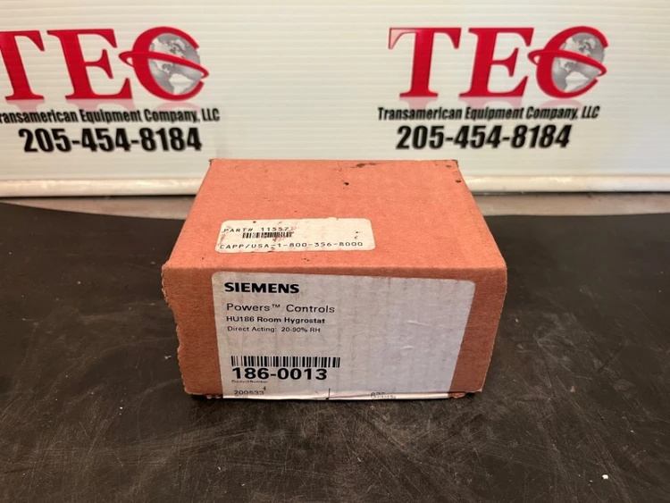 New | in-Stock SIEMENS 186-0013 HVAC Parts and Equipment Alabama US | Transamerican Equipment Company #706321