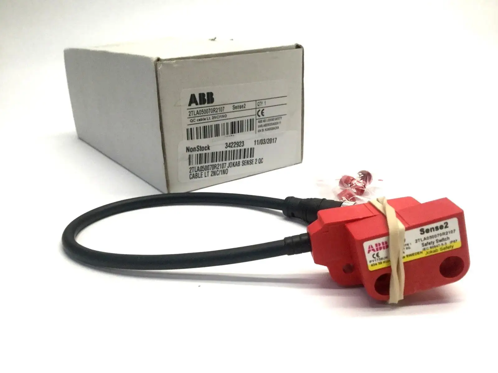 USED ABB SAFETY SWITCH SENSE 2 QC CABLE LT. 2NC/1NO