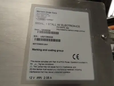 Markem 1050 Imaje Inkjet Controller Bulk Ink Delivery Print Head
