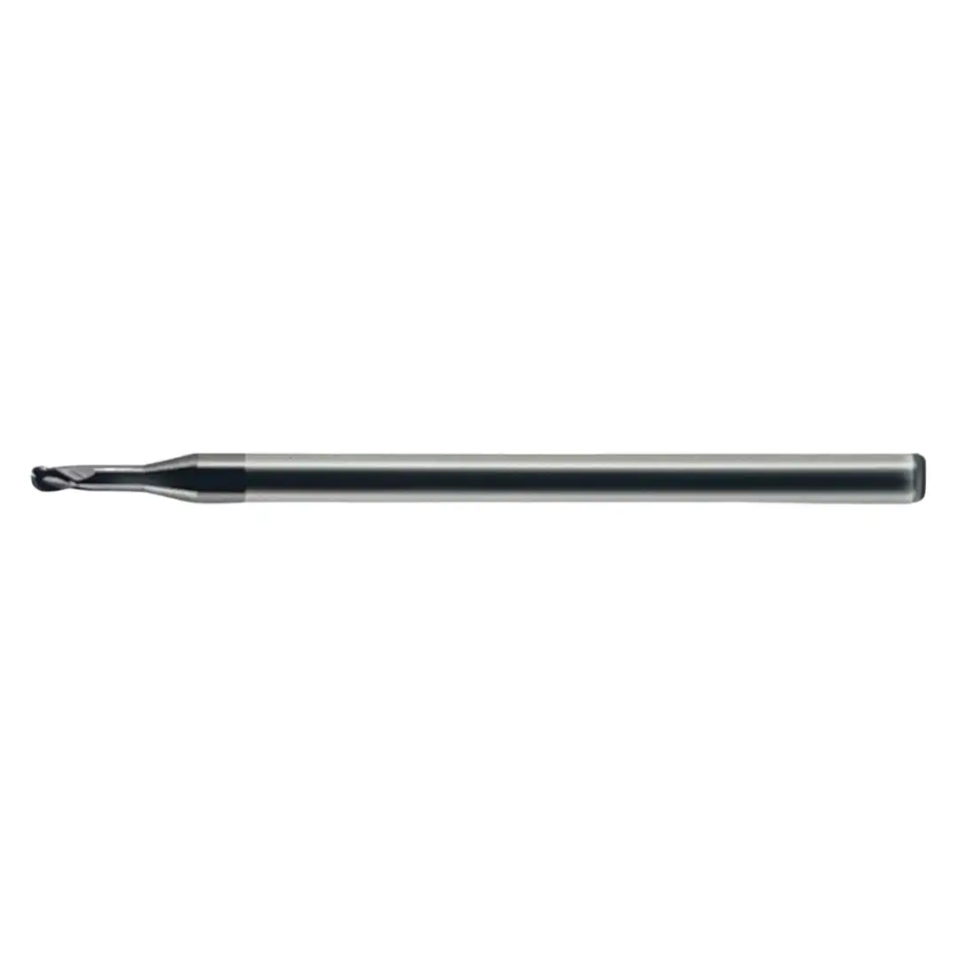 RapidKut .010" Carbide Ball Nose End Mill 3 Flute .050" Reach DLC Coating USA