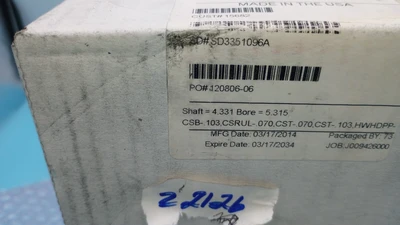 NEW INPRO SEAL Isolator 1000-A-57520.0  4 .331" Shaft x 5.315" Bore