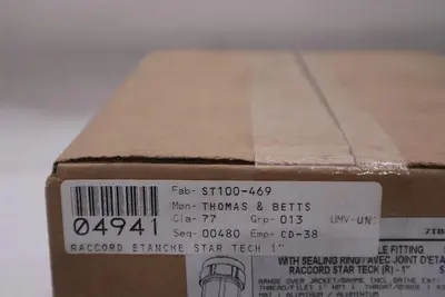NEW (Box of 10) Thomas & Betts ST100-469 Star Teck Cable Fitting 1" STK GF957
