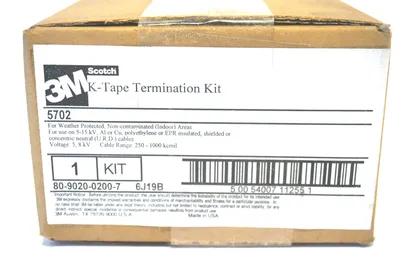 NEW SCOTCH 3M 5702 K-TAPE TERMINATON KIT