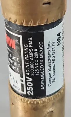 Bussmann FRN-R-1/4 Fusetron Element Time-Delay Fuse Loc4B27