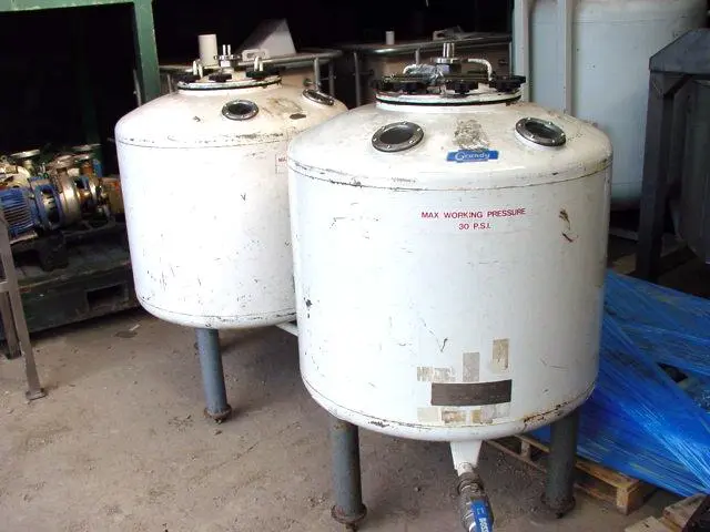 400L S/S Vertical Pressure Vessel 30 Psi W.P