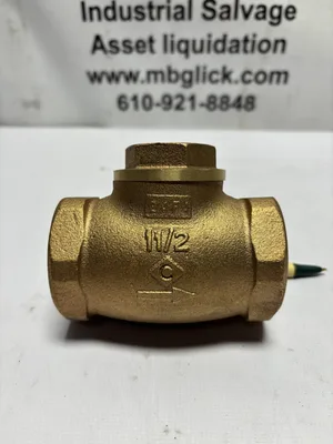 C 1 1/2” Bronze Swing Check Valve NPT 125 S 200 CWP
