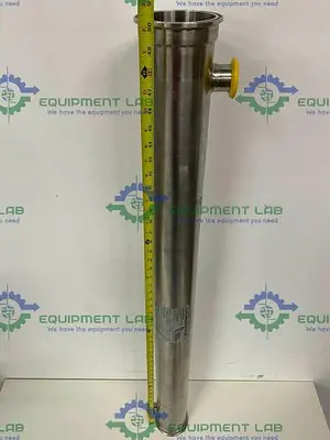 USED SOMMER & STRASSBURGER 4" SANITARY X 50" L 9.5 LITER FILTER HOUSING COLUMN 290PSI