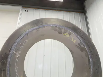 Forklift Tire 16-1/4x7x11-1/4 Smooth Press-on Black Rubber
