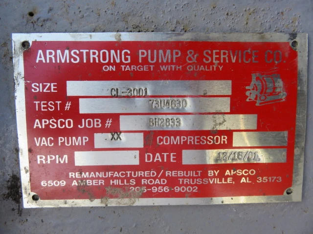 Used Nash CL3001 Vacuum Pumps Minnesota US | Peak Machinery, Inc. #286625