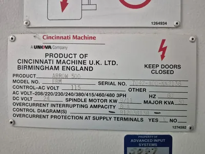 2001 CINCINNATI MILACRON ARROW 500 Vertical Machining Centers | 520 Machinery Sales LLC (4)