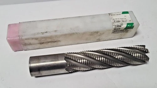 2" Hanita End Mill High Speed Steel HSS 6 Flutes Rougher 2 x 2 x 8 x 11-3/4