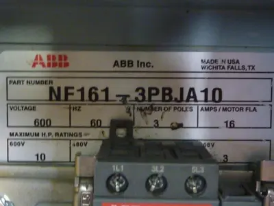 USED ABB NF161-3PBJA10