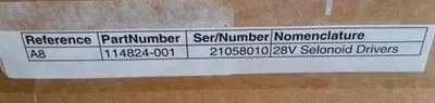 ELECTROGLAS PROBE STATION BOARD 28V SELONOID DRIVER P/N 114824-001 (A8)
