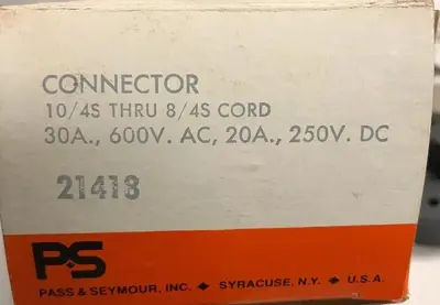 New | in-Stock PASS & SEYMOUR 21418 Miscellaneous Equipment (Electrical & Power) | Surplus Asset Holdings #1188560