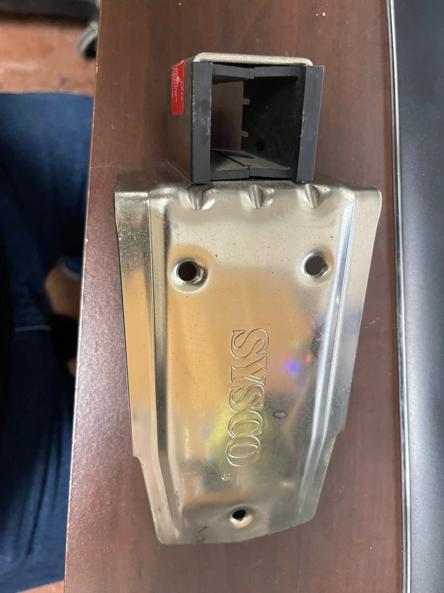 Used Sysco Used Sysco Plated Steel Base with Insert for Mounting Commercial Can Opener Food, Restaurant, & Bakery Parts & Accessories Illinois US | Falcon Restaurant Supply #1375791