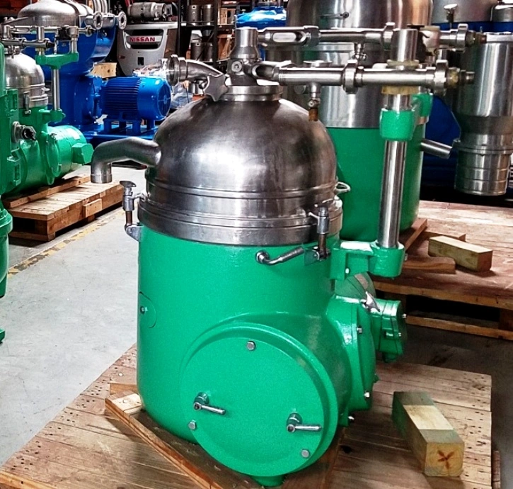(3) Westfalia OSM 8004 solid bowl separators, 316SS.