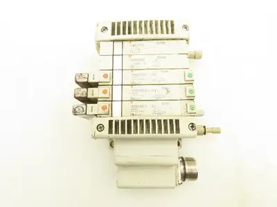 SMC VVQ2000-10A-1 VQ2401-51 Pneumatic Solenoid Valve 5-Station Manifold Block