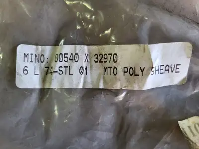 MTO Poly Sheave 6L74-STLQ1, 7-3/8", 6 Groove
