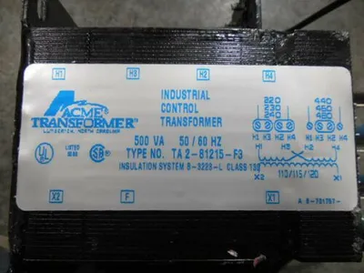 Acme TA2-81215-F3 Industrial Control Transformer 500VA Used