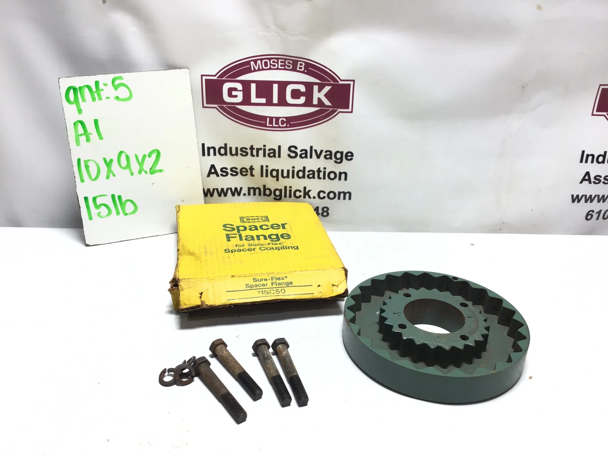 Woods Size Spacer Flange for Sure-Flex Spacer Coupling, Model 11SC50