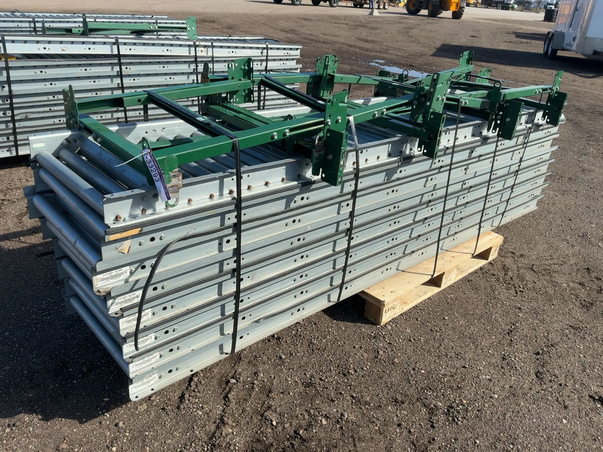 (8) 10’ Sections of Roller Conveyor, 24” wide, approx. 21.5” wide rollers, come with (8) adjustable ...