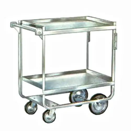 Lakeside 710 2 Level Stainless Utility Cart w/ 700 lb Capacity, Raised Ledges