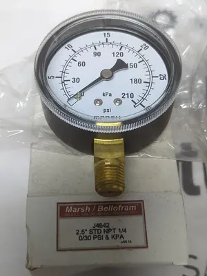 New | in-Stock MARSH/BELLOFRAM J4642 Universal Pressure Meters | Surplus Asset Holdings #1219106