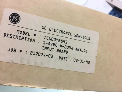 Used GENERAL ELECTRIC IC600YB843 PLC Input & Output | J&J Industrial Supply #501355