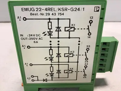 USED PHOENIX CONTACT EMUG22-4REL/KSR-G24/1