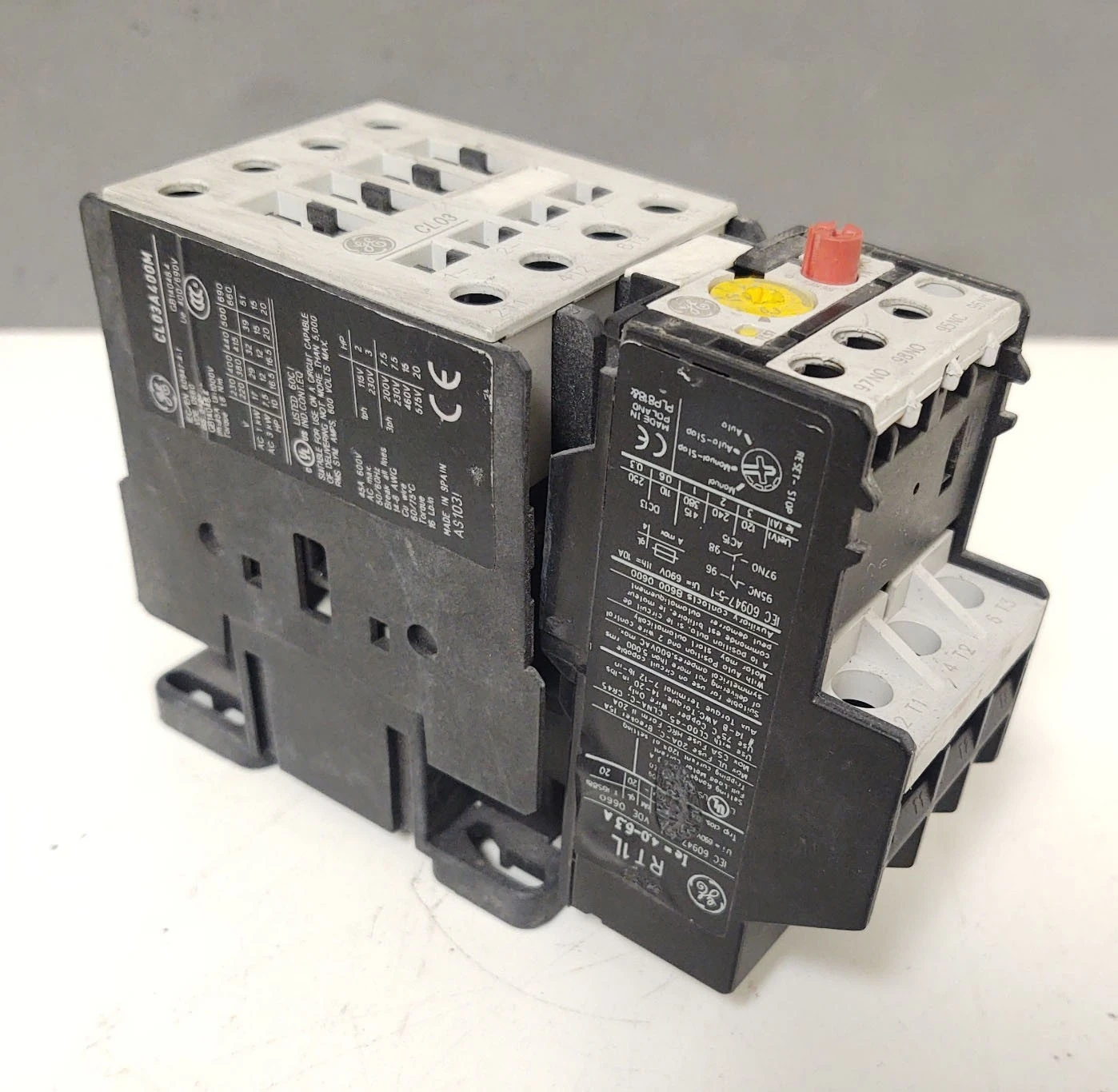 🔥General Electric CL03A400M Contactor with Overload